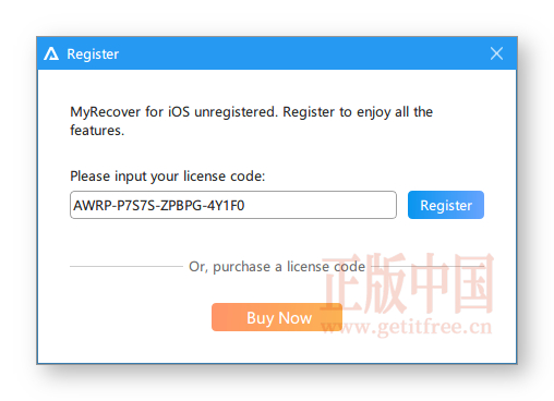 AOMEI MyRecover for iOS – iOS 设备数据恢复工具[$40→0]-正版中国