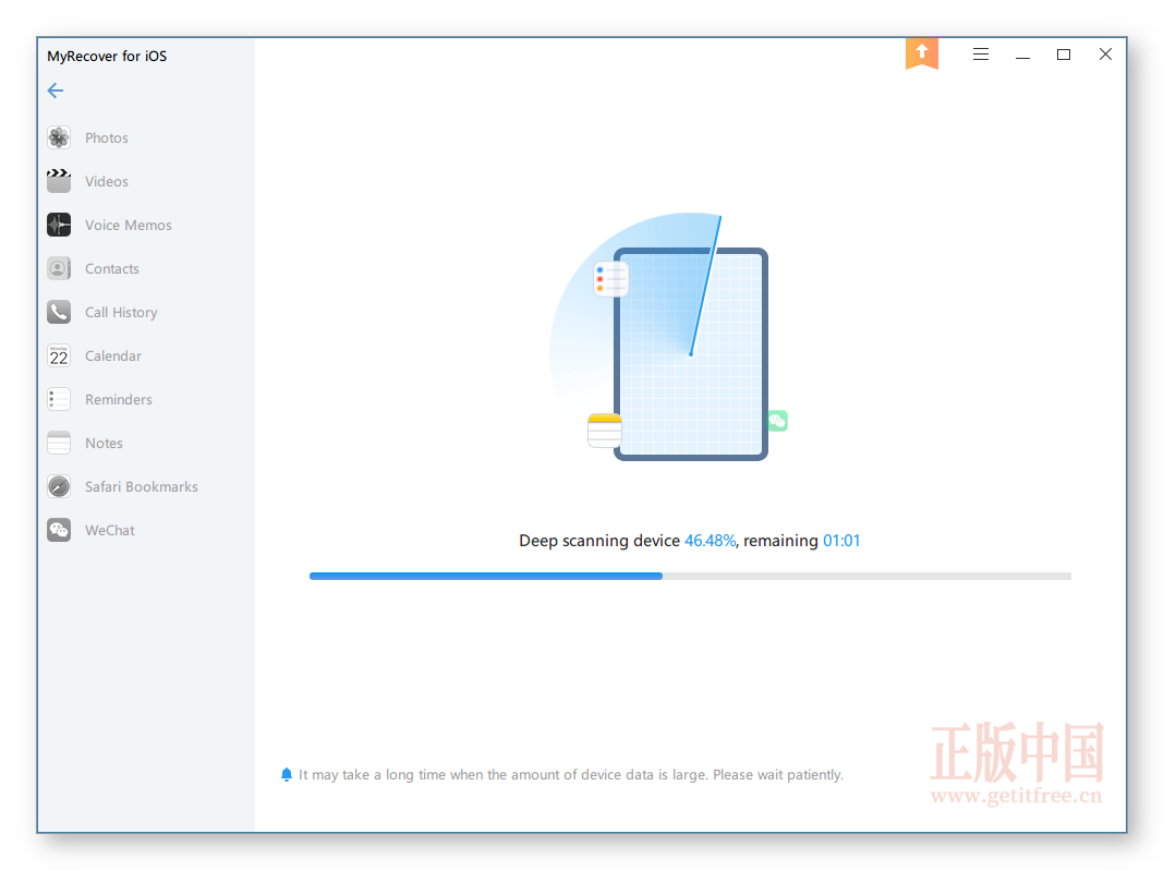 AOMEI MyRecover for iOS – iOS 设备数据恢复工具[$40→0]-正版中国
